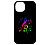 Carcasa para iPhone 14 Musical Instrument Song Key Treble Clef Pentagram Notes