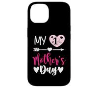 Carcasa para iPhone 14 My First Mothers Day Outfit Mommy 1st Time Mom Happy Mother