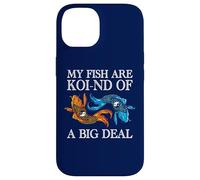 Carcasa para iPhone 14 My Fish Are Koi-nd of A Big Deal Divertido Koi Keeper
