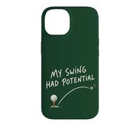Carcasa para iPhone 14 My Swing Tenía Potencial Golf Humor Golfista Cita Divertida