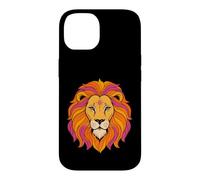 Carcasa para iPhone 14 Mystic Leo Zodiac Celestial Lion Retro Astrología Fan