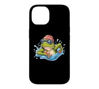 Carcasa para iPhone 14 Nadador Agua Piscina Buceo Anfibio Salto Natación Rana
