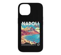 Carcasa para iPhone 14 Napoli Nápoles Italia Retro Viajes Arte Mediterráneo Playa