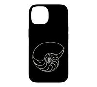 Carcasa para iPhone 14 Nautilus Shell Fibonacci Spiral Math Art
