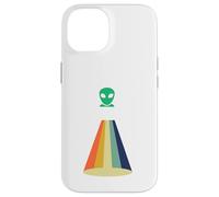 Carcasa para iPhone 14 Nave Espacial OVNI secuestro alienígena, Divertido área Retro 51 UAP ET Regalo
