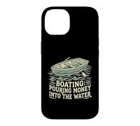 Carcasa para iPhone 14 Navegación Verter Dinero En El Agua Motorboat Capitán