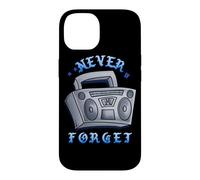 Carcasa para iPhone 14 Never Forget Ghetto Blaster Vintage 80s 90s Hip Hip