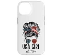 Carcasa para iPhone 14 New American Woman Proud USA Girl 2026 Citizenship