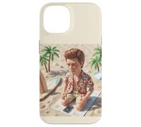 Carcasa para iPhone 14 New Funny Distressed Male Doll Meme, at The Beach