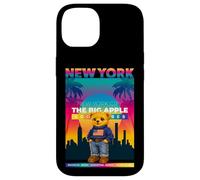 Carcasa para iPhone 14 New York City NY Teddy Bear - Urban Bear with American Style