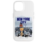 Carcasa para iPhone 14 New York City Teddy Bear Stories Illustration Graphic Design