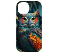 Carcasa para iPhone 14 Night Horned Owl Nocturnal Spotted Owls Hoot Barn Bird