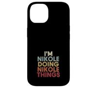 Carcasa para iPhone 14 Nikole Name Nikole Personalized Name First Given