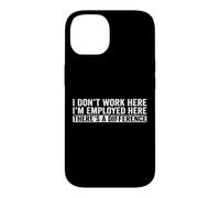Carcasa para iPhone 14 No Trabajo aquí Estoy Empleado Aquí Hay una Diferencia