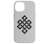 Carcasa para iPhone 14 Nudo Eterno sin Fin Budismo JAINISMO Ciclo DE SABIDURÍA