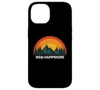 Carcasa para iPhone 14 Nuevo Hampshire Vintage Sunset 80s Retro Summer State USA