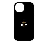 Carcasa para iPhone 14 Número Romano del Papa León XIV con Cruz Delgada Jesús