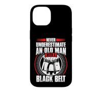 Carcasa para iPhone 14 Nunca Subestimes a Old Man Black Belt Martial Arts