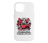 Carcasa para iPhone 14 Nurse Life Surviving On Coffee and Chaos ER