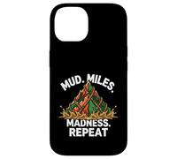 Carcasa para iPhone 14 Obstacle Course Racing Mud Miles Madness Repeat