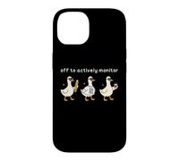 Carcasa para iPhone 14 Off to Actively Monitor Teacher Testing Day Funny Goose