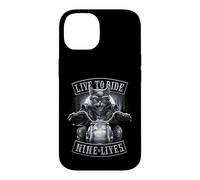 Carcasa para iPhone 14 Oficial Spiral Nine Lives Motorcycle Rider Gothic Fantasy