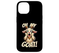 Carcasa para iPhone 14 Oh My Goat Screaming Dibujos Animados Funny Divertido Meme Cabra