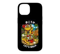 Carcasa para iPhone 14 Okinawa japonés Shisa Beach Path Kawaii Kanji Souvenir