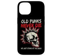 Carcasa para iPhone 14 Old Punks Never Die Skull Punk Rock Música Heavy Metal Retro