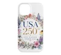 Carcasa para iPhone 14 One Nation Under God - Faith Watercolor Women's American 250