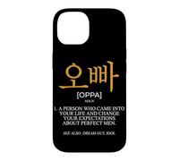 Carcasa para iPhone 14 Oppa Coreano Word Funny Seúl Corea KDrama Cultura