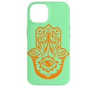 Carcasa para iPhone 14 Orange Hamsa Yoga Mediación
