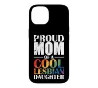 Carcasa para iPhone 14 Orgullosa mamá de una Fresca Lesbiana Hija