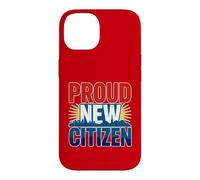 Carcasa para iPhone 14 Orgulloso Nuevo Ciudadano Estadounidense para ciudadanos naturalizados