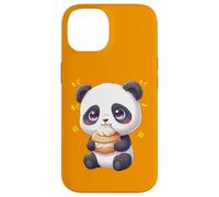Carcasa para iPhone 14 Oso de bambú Kawaii Panda Munching Happily