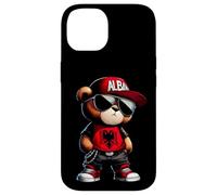 Carcasa para iPhone 14 Oso de Peluche con Bandera de Albania Iliria albanesa Shqip