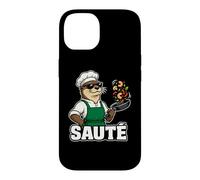 Carcasa para iPhone 14 Otter Chef Salteado Cocinando Gráfico Animal
