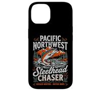 Carcasa para iPhone 14 Pacific Northwest Steelhead Chaser Fishing PNW Trout Angler
