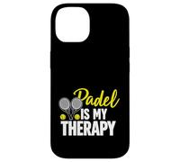 Carcasa para iPhone 14 Pádel Padel Is My Therapy Divertido Deportes Feliz Cita