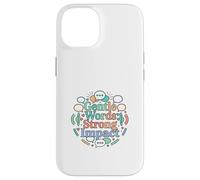 Carcasa para iPhone 14 Palabras Suaves Diseño de comunicación de Fuerte Impacto