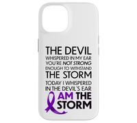 Carcasa para iPhone 14 Pancreatic Cancer Warriors I Am The Storm and I Will Survive