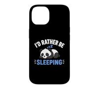 Carcasa para iPhone 14 Panda Sleep Funny Nap Humor Lazy I'D Rather Be Sleeping
