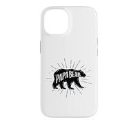 Carcasa para iPhone 14 Papa Bear Vintage Sunburst Dad Daddy Papo Fathers Day