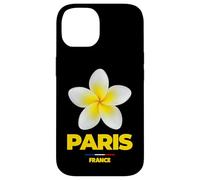 Carcasa para iPhone 14 Paris France Tropical Yellow Frangipani Flower Aesthetic