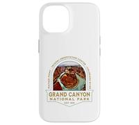 Carcasa para iPhone 14 Parque Nacional del Gran Cañón Arizona USA Rutas de Senderismo Retro