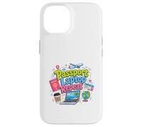 Carcasa para iPhone 14 Pasaporte Laptop Repeat Travel Work Lifestyle Design