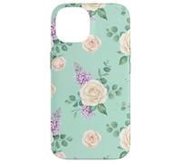 Carcasa para iPhone 14 Pastel Floral Jardín Rosa Ilustración Botánica Diseño