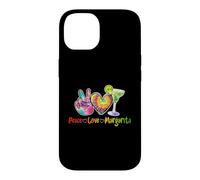 Carcasa para iPhone 14 Peace Love Margarita Happy Cinco de Mayo - Bebida Mexicana