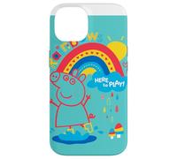 Carcasa para iPhone 14 Peppa Pig Rainbow