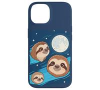 Carcasa para iPhone 14 Perezoso 3 Perezosos Aullando a la Luna Divertido Extraño Maldito